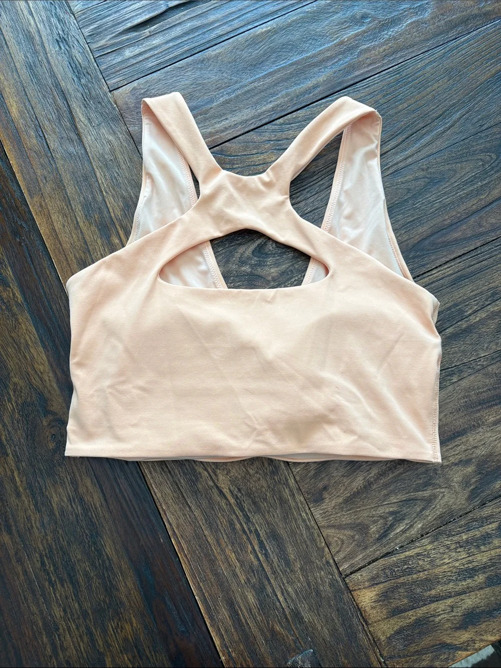 Lululemon Peach Seamless Racerback Sports Bra